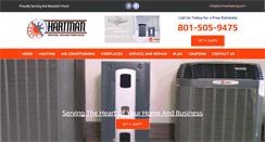 Desktop Screenshot of hartmanheating.com