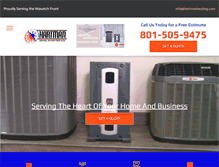 Tablet Screenshot of hartmanheating.com